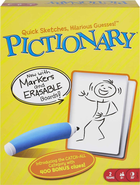 Mattel Games Pictionary Board Game - - game