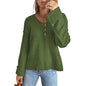 Loose Button Knitted Sweater for Women's Fashion