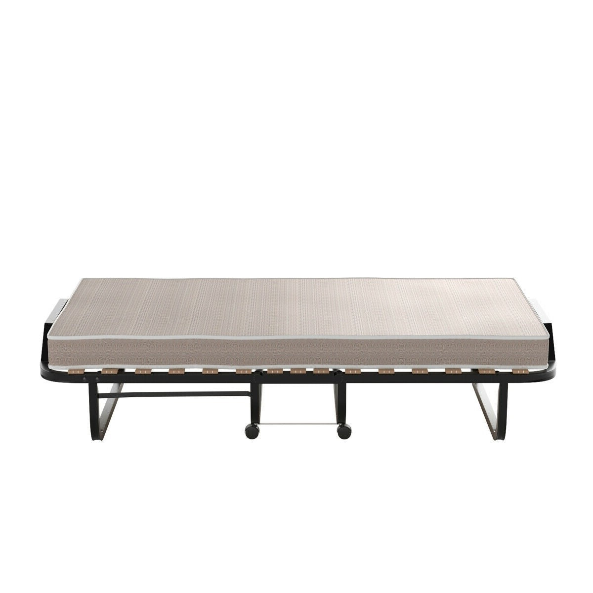 Rollaway Bed with Casters Wheels and Folding Memory Foam Mattress - - Bedroom > Bed Frames > Platform Beds