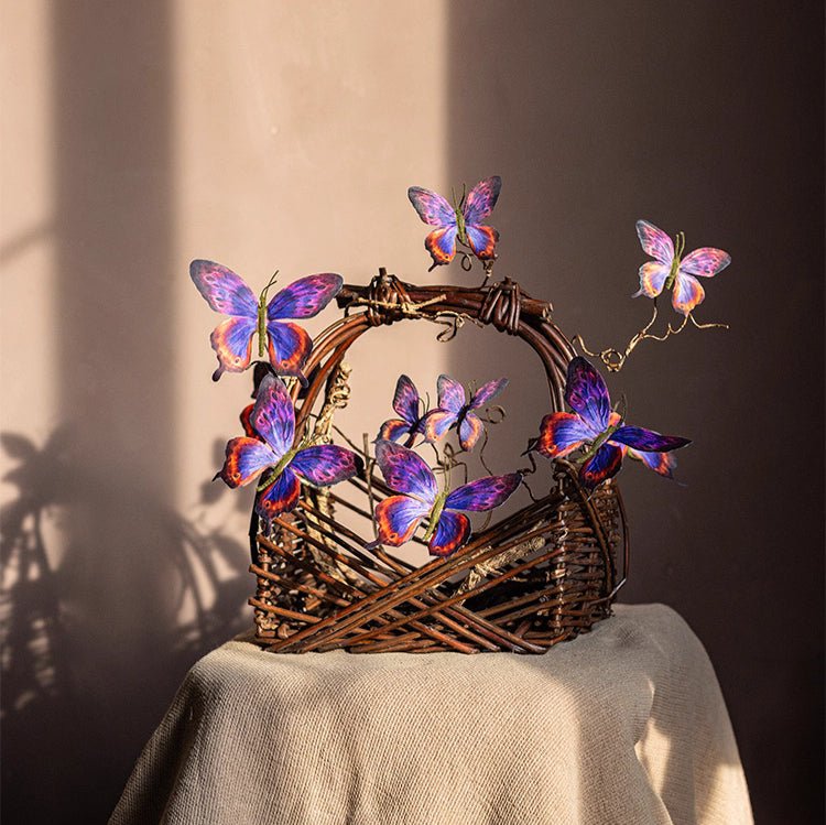 Artisan Willow Carry Basket - -