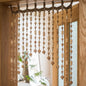Wood Beaded Door Curtain - -