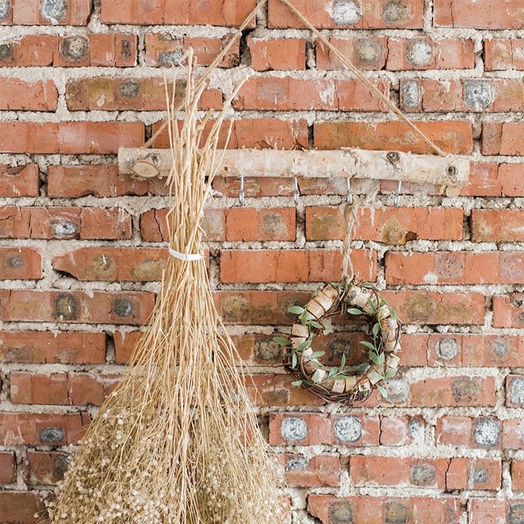 Birch Wood Craft Wall Hanger - -