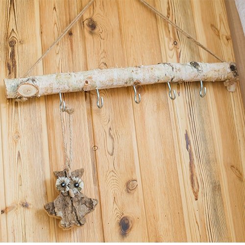 Birch Wood Craft Wall Hanger - -
