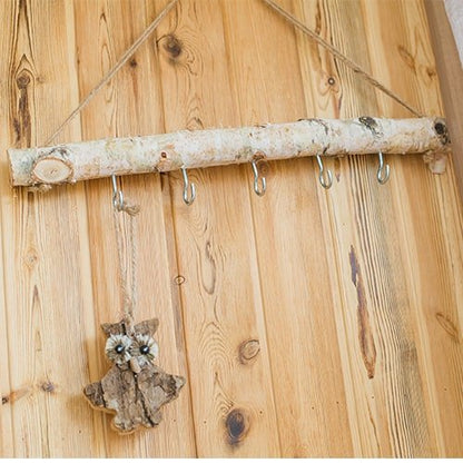 Birch Wood Craft Wall Hanger - -