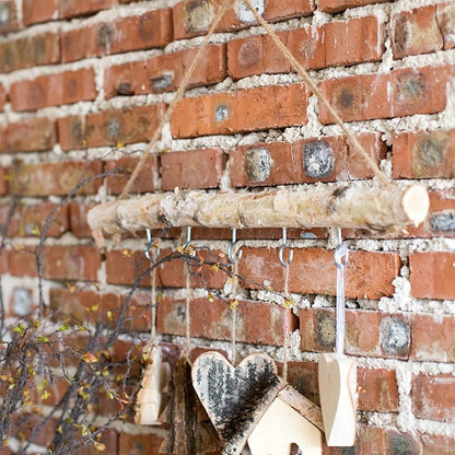 Birch Wood Craft Wall Hanger - -
