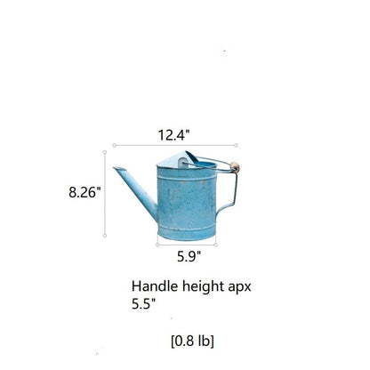 Blue Metal Rustic Watering Can - -