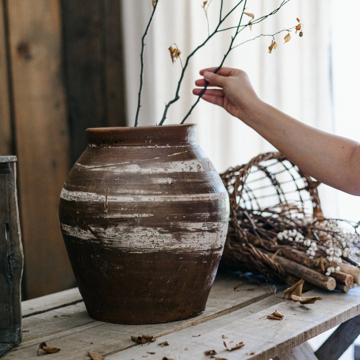 Restoration Brown Clay Pot - Style [C] -