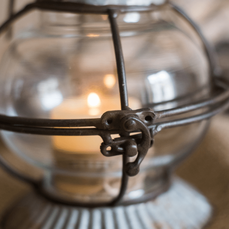 European Restoration Candle Holder - -