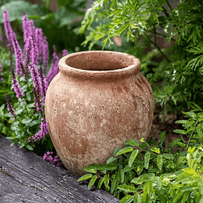 Distressed Cement Plant Pot - -