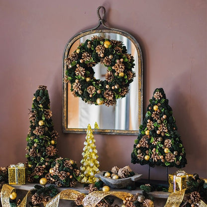 Antique Style Dark Iron Mirror - -