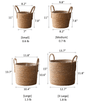 French Country Woven Planter Basket - -