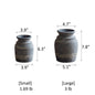 Handmade Gray Clay Pottery Vase - -