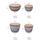 Rattan Pattern Edge Cement Planter - -