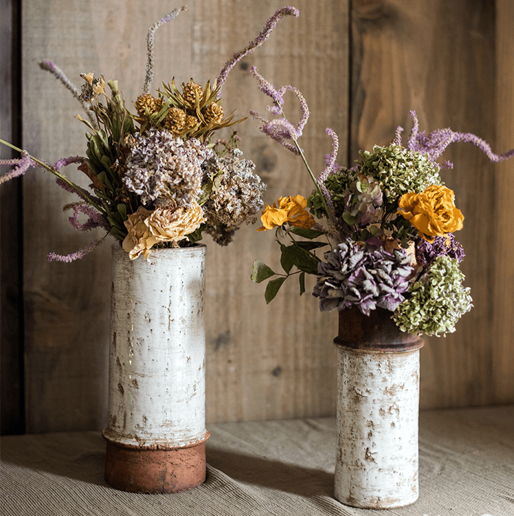 Restoration Ceramic Planter Vase - -