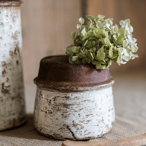Restoration Ceramic Planter Vase - -