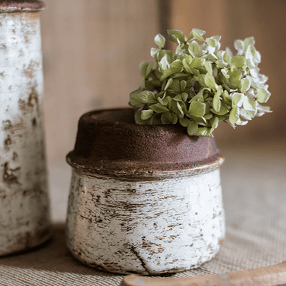 Restoration Ceramic Planter Vase - -