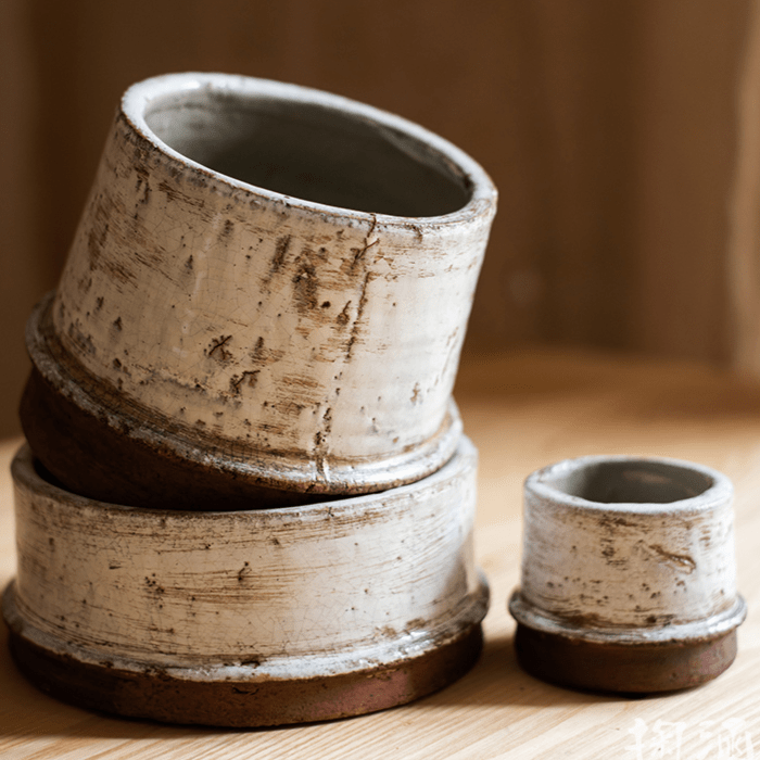 Restoration Ceramic Planter Vase - -