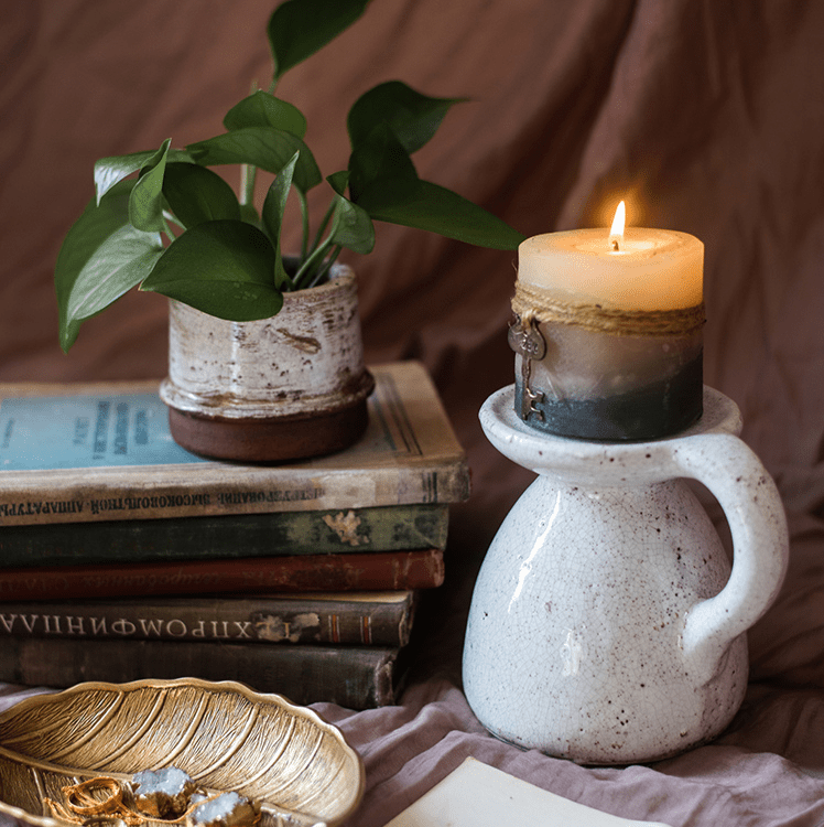 Restoration Ceramic Planter Vase - -