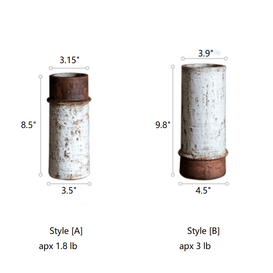 Restoration Ceramic Planter Vase - -