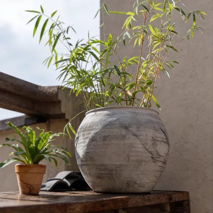 Sierra Round Pot Planter - -