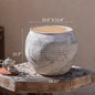 Sierra Round Pot Planter - Gray White -