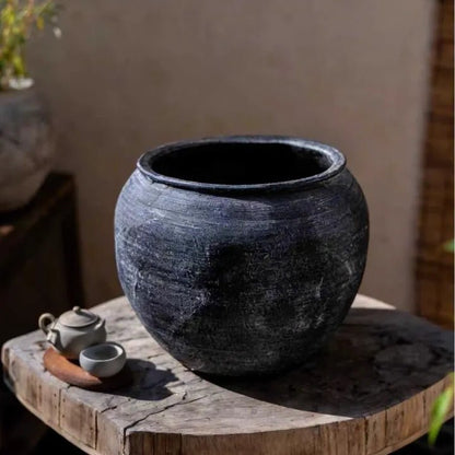 Sierra Round Pot Planter - -