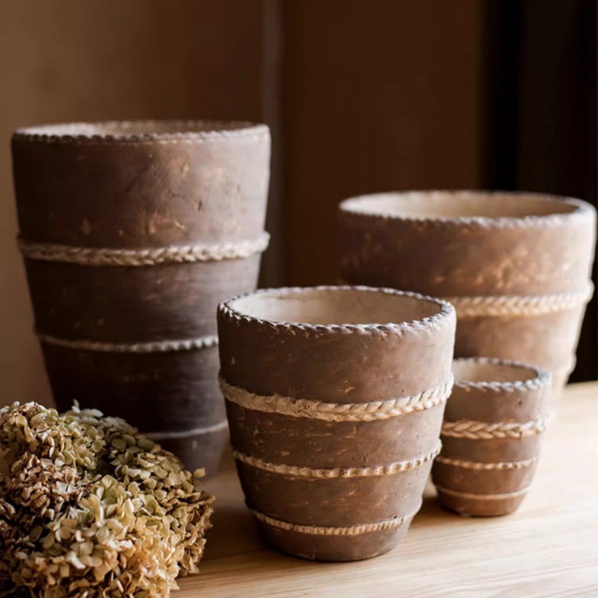 Tasha Red Terracotta Planter - -