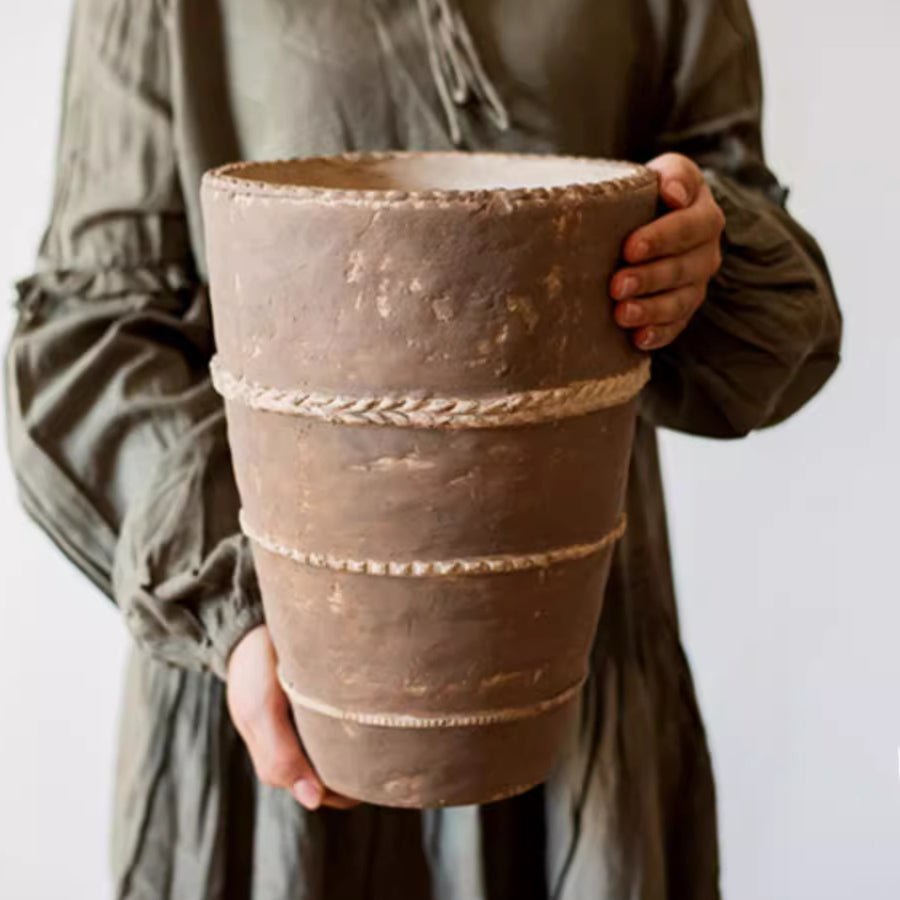 Tasha Red Terracotta Planter - -