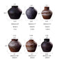 Vintage Wabi-Sabi Style Ceramic Jar - -