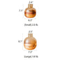 Hand Blown Bubble Glass Bud Vase Amber - -