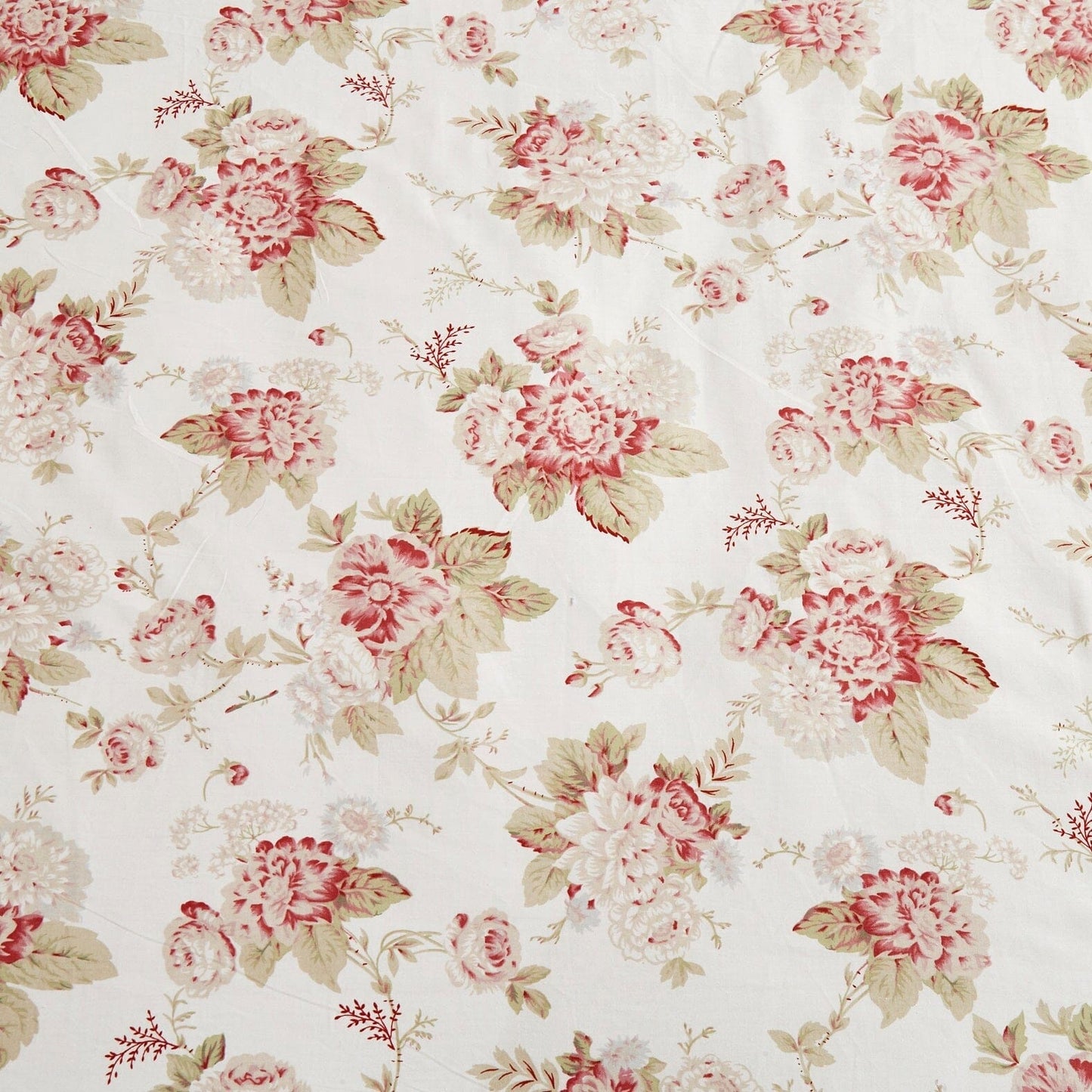 DaDa Bedding Hint of Mint Floral Cotton Fitted Sheet Set - - Sheet Sets
