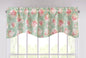 DaDa Bedding Hint of Mint Floral Pastel Roses Cottage Window Curtain Valance - 18" x 52" (JHW-3036) - - Valance