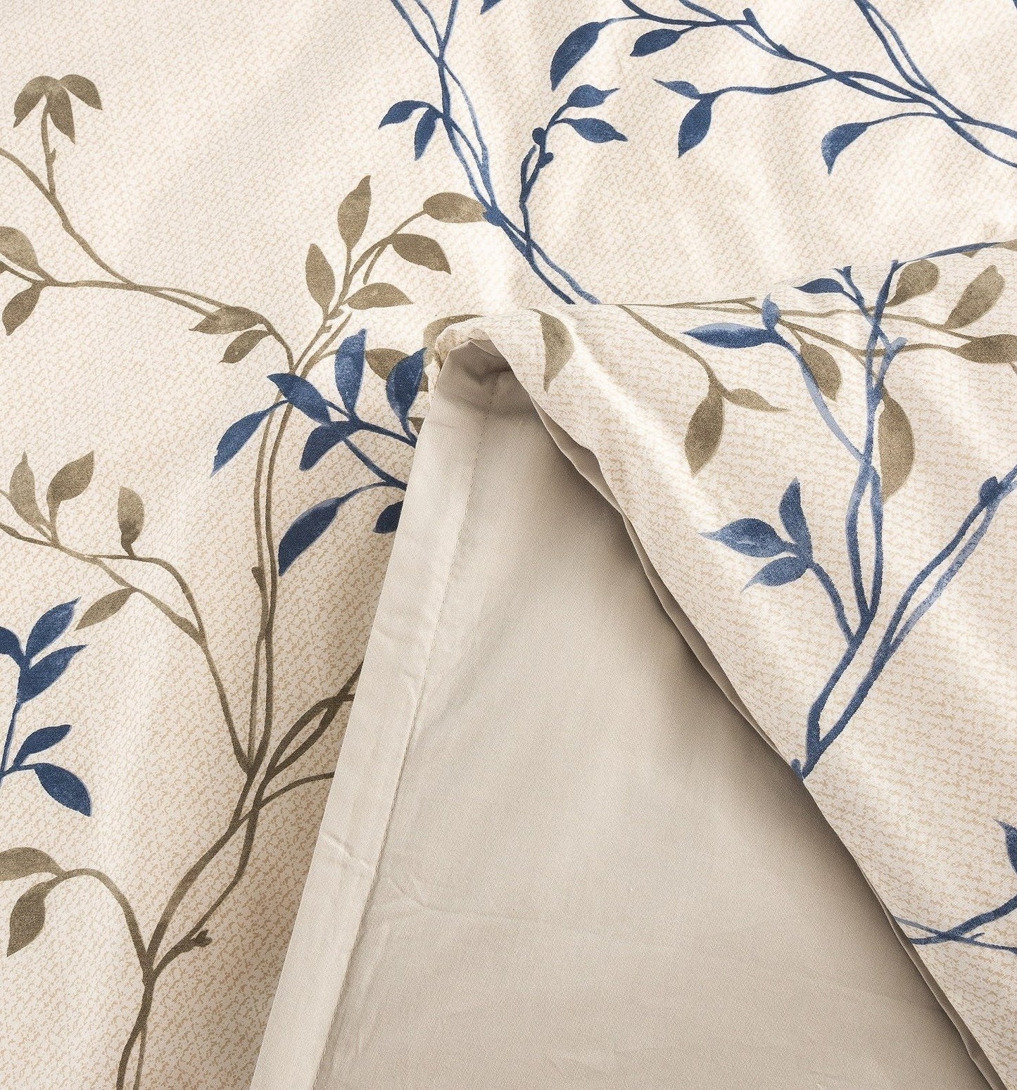 Tache Poplin Cotton Elegant Leaf Vine Cream Beige Duvet Cover (JHW-842) - - Duvet Cover