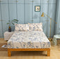 Tache Poplin Cotton Elegant Leaf Vine Cream Beige Fitted Sheet / Flat Sheet (JHW-842) - Fitted Sheet - Bed Sheet