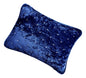 Tache Velvet Dreams Dark Blue Plush Diamond Tufted Pillow Sham - - Pillow Sham