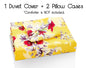 DaDa Bedding Sunshine Yellow Hummingbird Floral Duvet Cover Set - - Duvet Covers