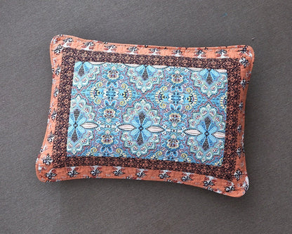 Tache Cotton Patchwork Paisley Floral Bohemian Mosaic Paradise Pillow Sham (JHW-933) - - Pillow Sham