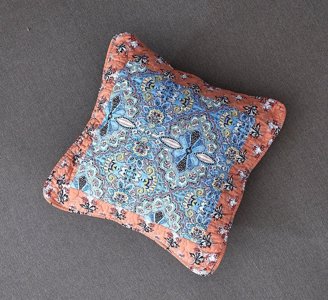 Tache Cotton Patchwork Paisley Floral Bohemian Mosaic Paradise Cushion Cover 2-Pieces (JHW-933) - - Euro Sham / Cushion Cover