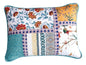 Tache Cotton Patchwork Blue Yellow Old World Hummingbirds Garden Pillow Sham - King - Pillow Sham