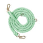 Braided Cotton Rope Dog Leash light Green Small