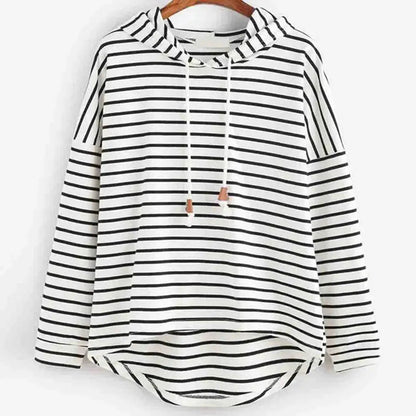 Ladies Hooded Casual Long Sleeve Top - Kia Day Design