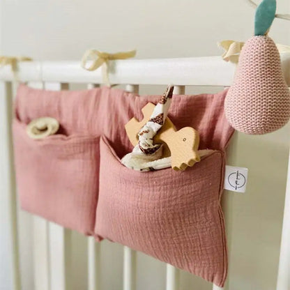 Portable Baby Crib Storage Bag Pink 39X20cm