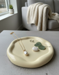 Jesmonite Jewelry Tray - Pale Yellow - home decor