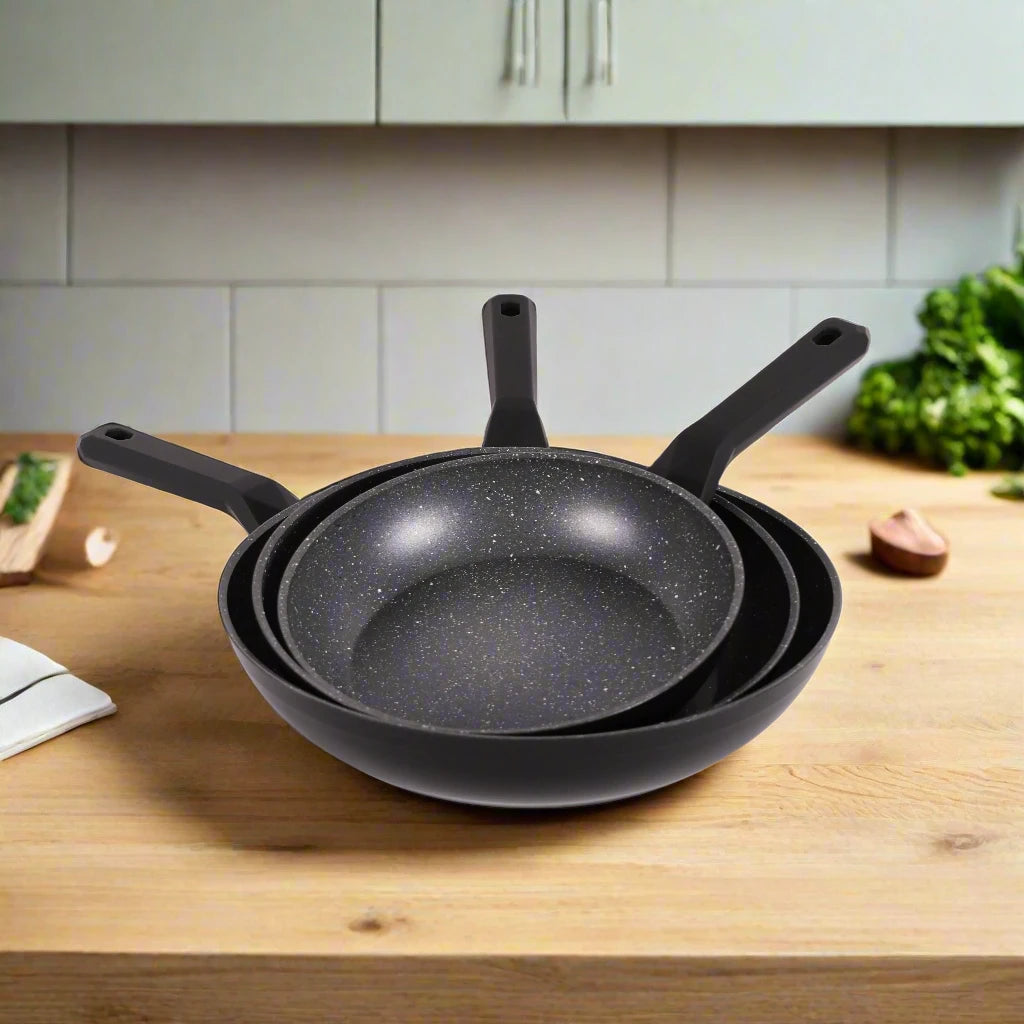 Serenk Excellence 3 Pieces Granite Pan Set