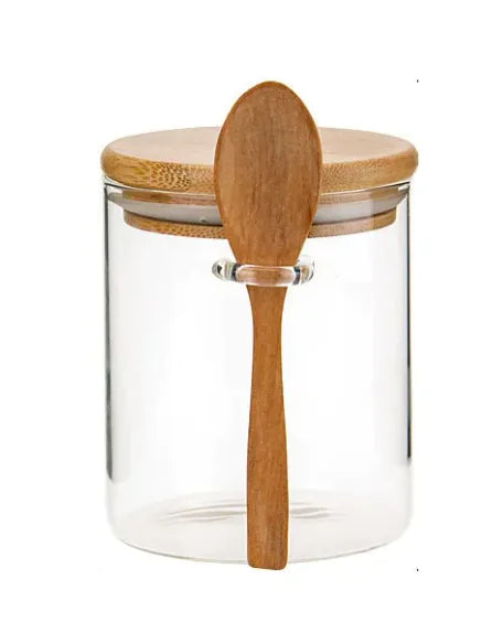 Round Jar with Small Spoon - Kia Day Design