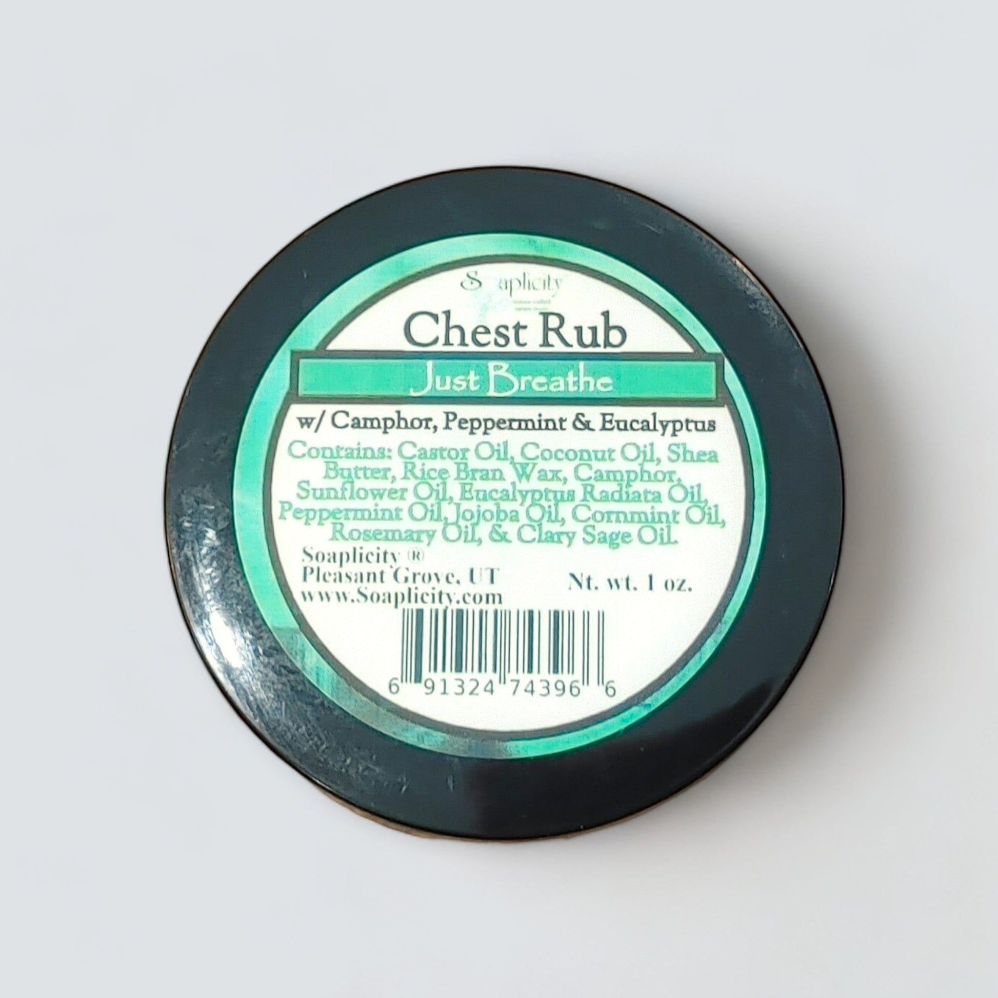 Just Breathe Chest Rub with Camphor & Eucalyptus Radiata - - Chest Rub