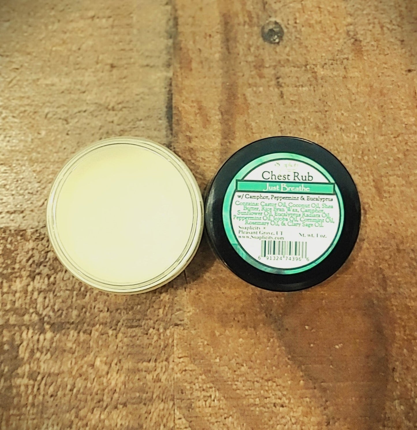 Just Breathe Chest Rub with Camphor & Eucalyptus Radiata - - Chest Rub