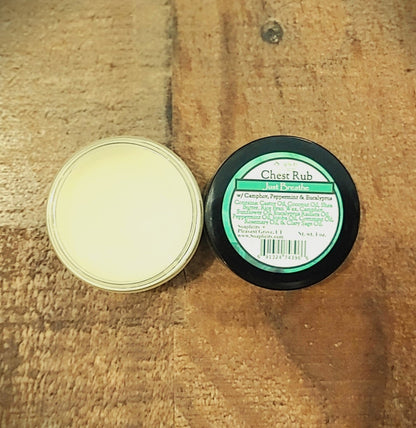 Just Breathe Chest Rub with Camphor & Eucalyptus Radiata - - Chest Rub