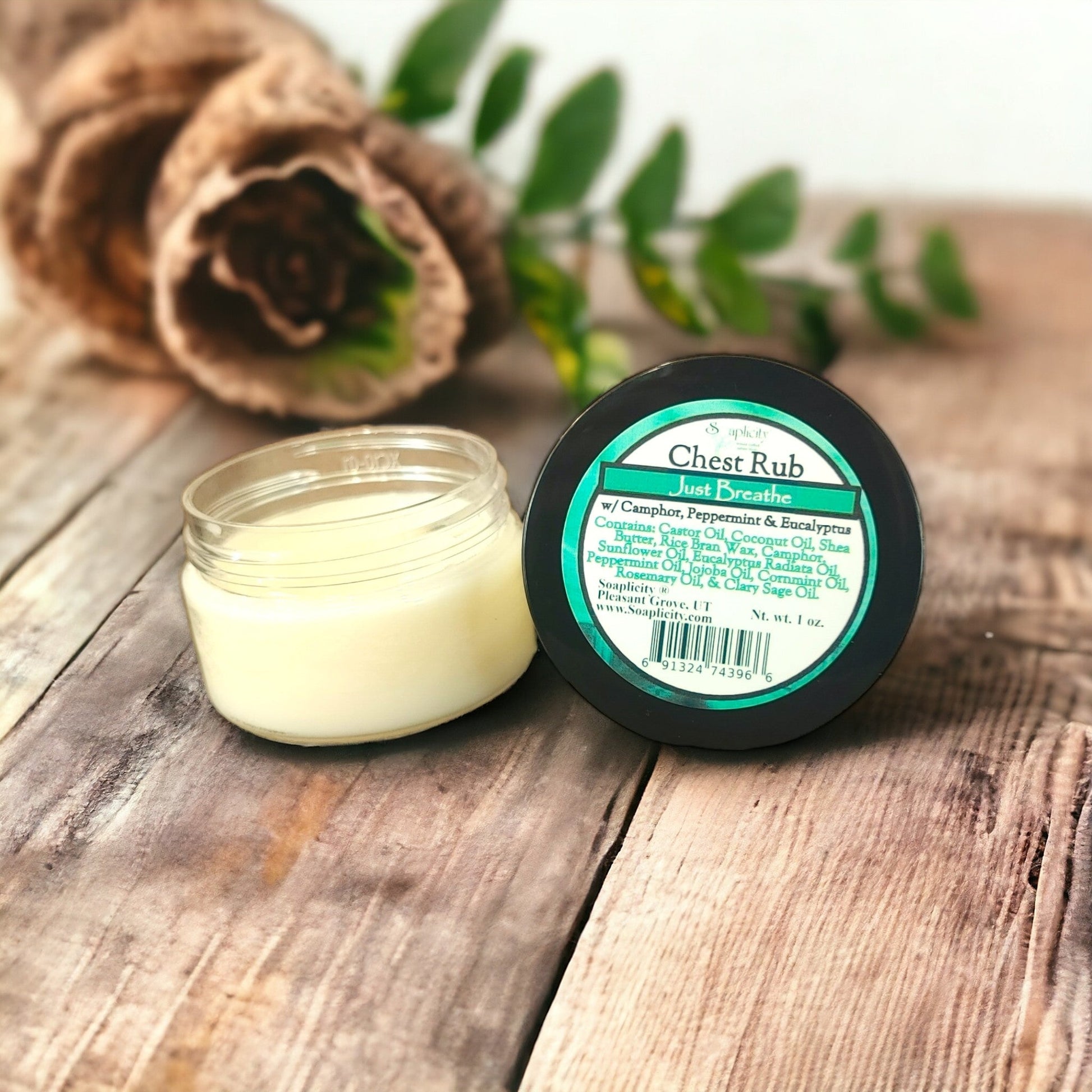 Just Breathe Chest Rub with Camphor & Eucalyptus Radiata - - Chest Rub