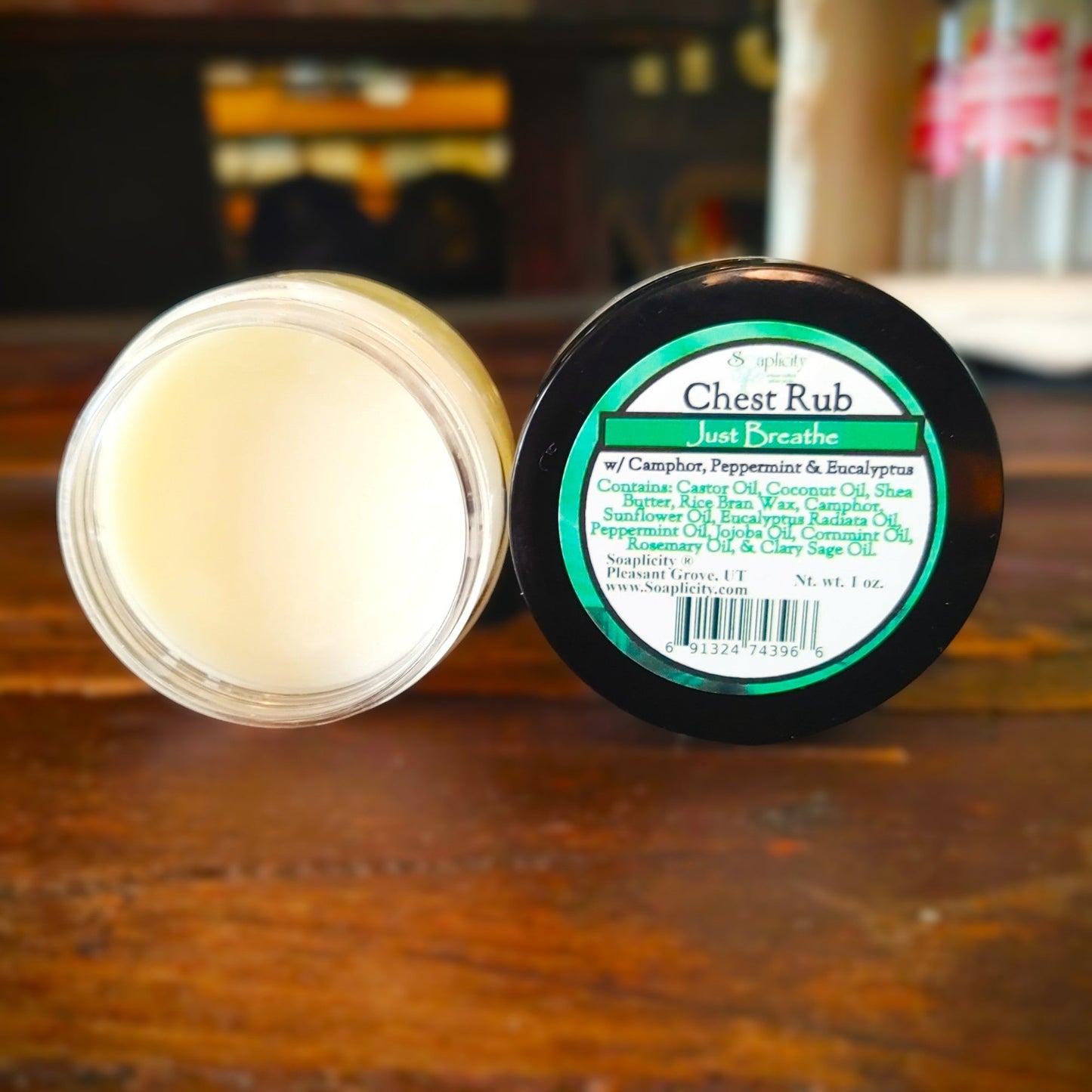 Just Breathe Chest Rub with Camphor & Eucalyptus Radiata - - Chest Rub
